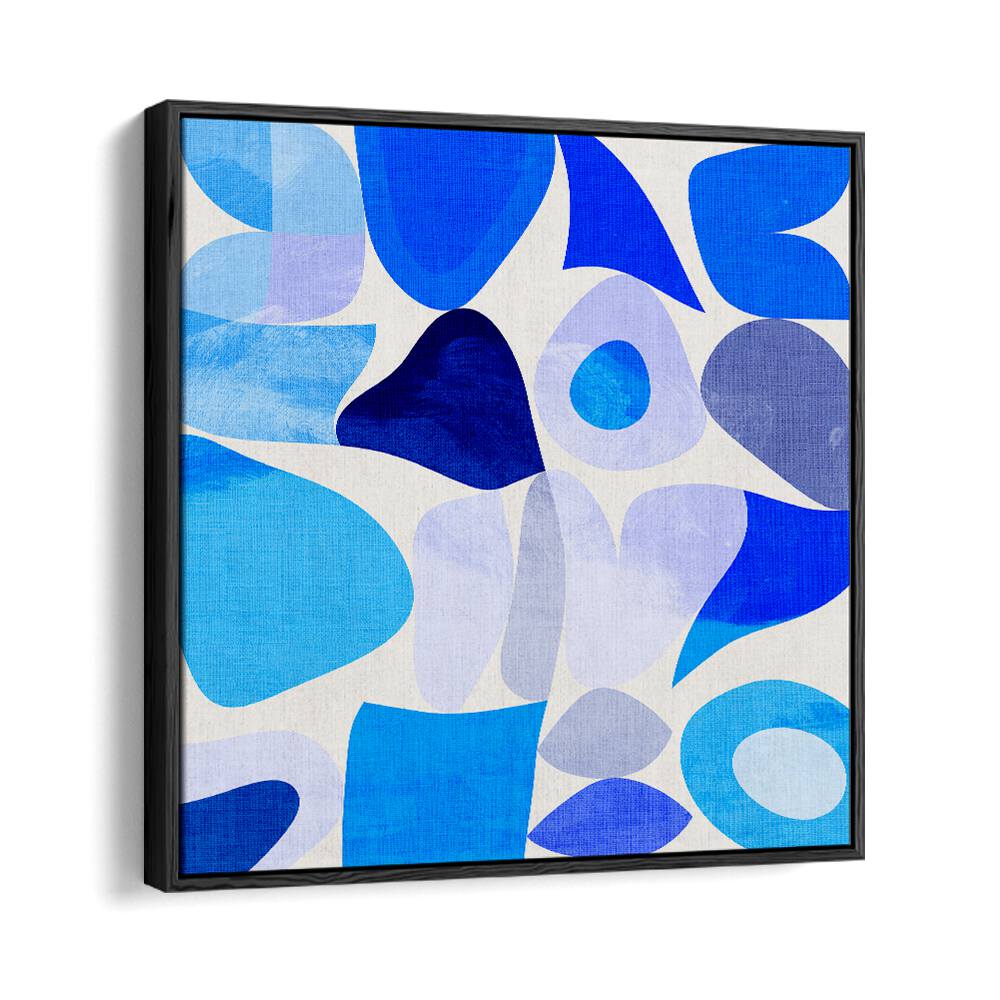 Blue Abstract Kopie I By Ana Rut Bre Abstract Art Abstract Paintings in Black Floater Frame