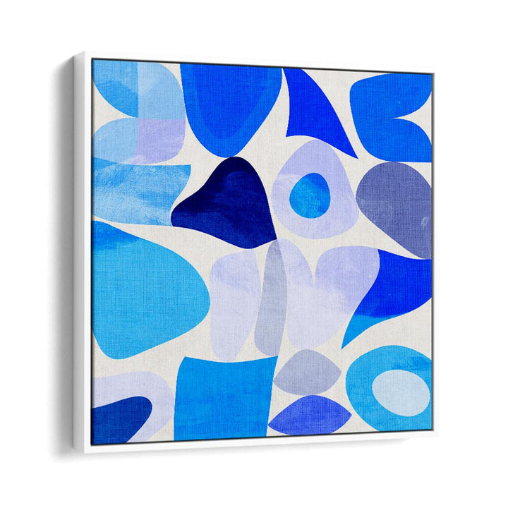 Blue Abstract Kopie I By Ana Rut Bre Abstract Art Abstract Paintings in White Floater Frame