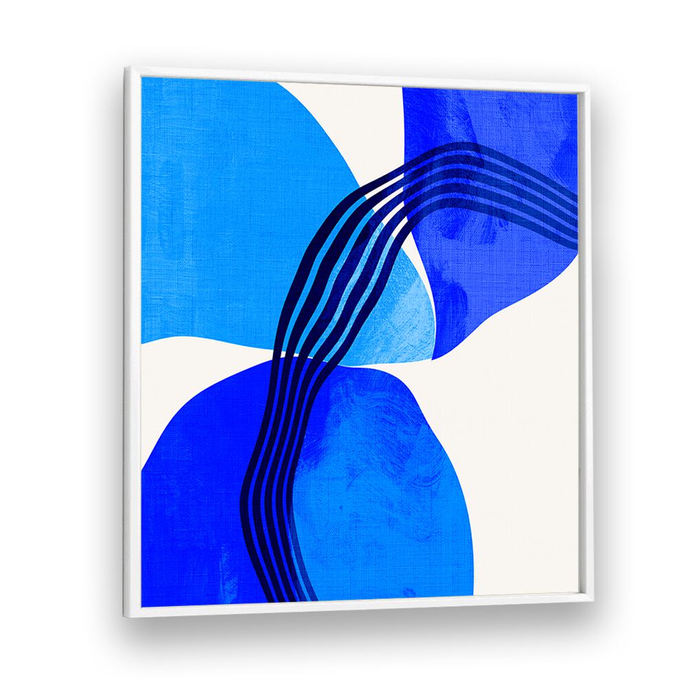 Blue Abstract Kopie II By Ana Rut Bre Abstract Art Abstract Paintings in White Plain Frame