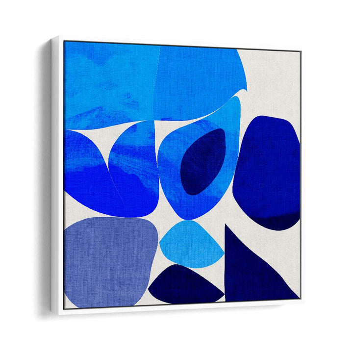 Blue Abstract Kopie III By Ana Rut Bre Abstract Art Abstract Paintings in White Floater Frame