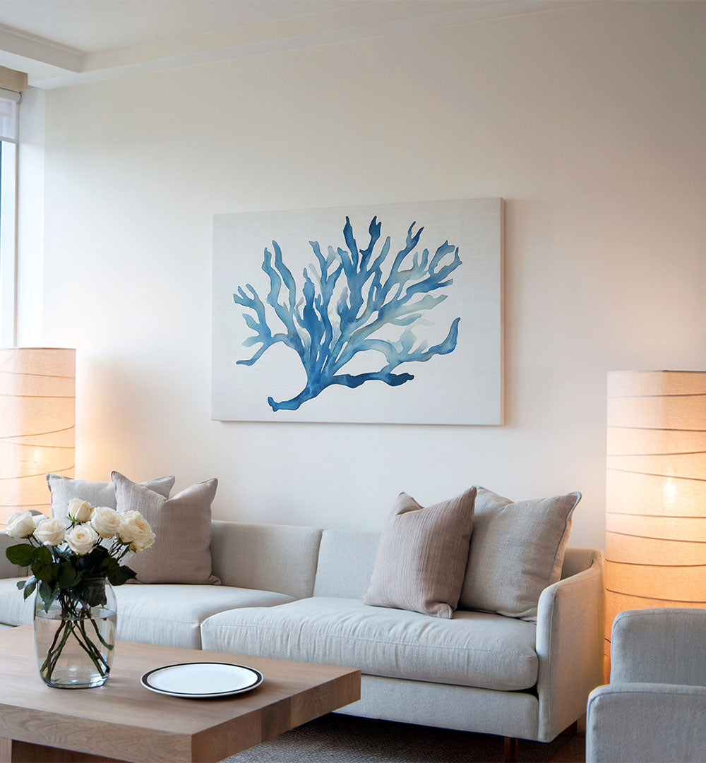 BLUE CORAL , BEACH PAINTINGS