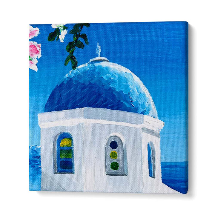 Blue Dome By Key And Sea Creative Travel Art Print in Gallery Wrap