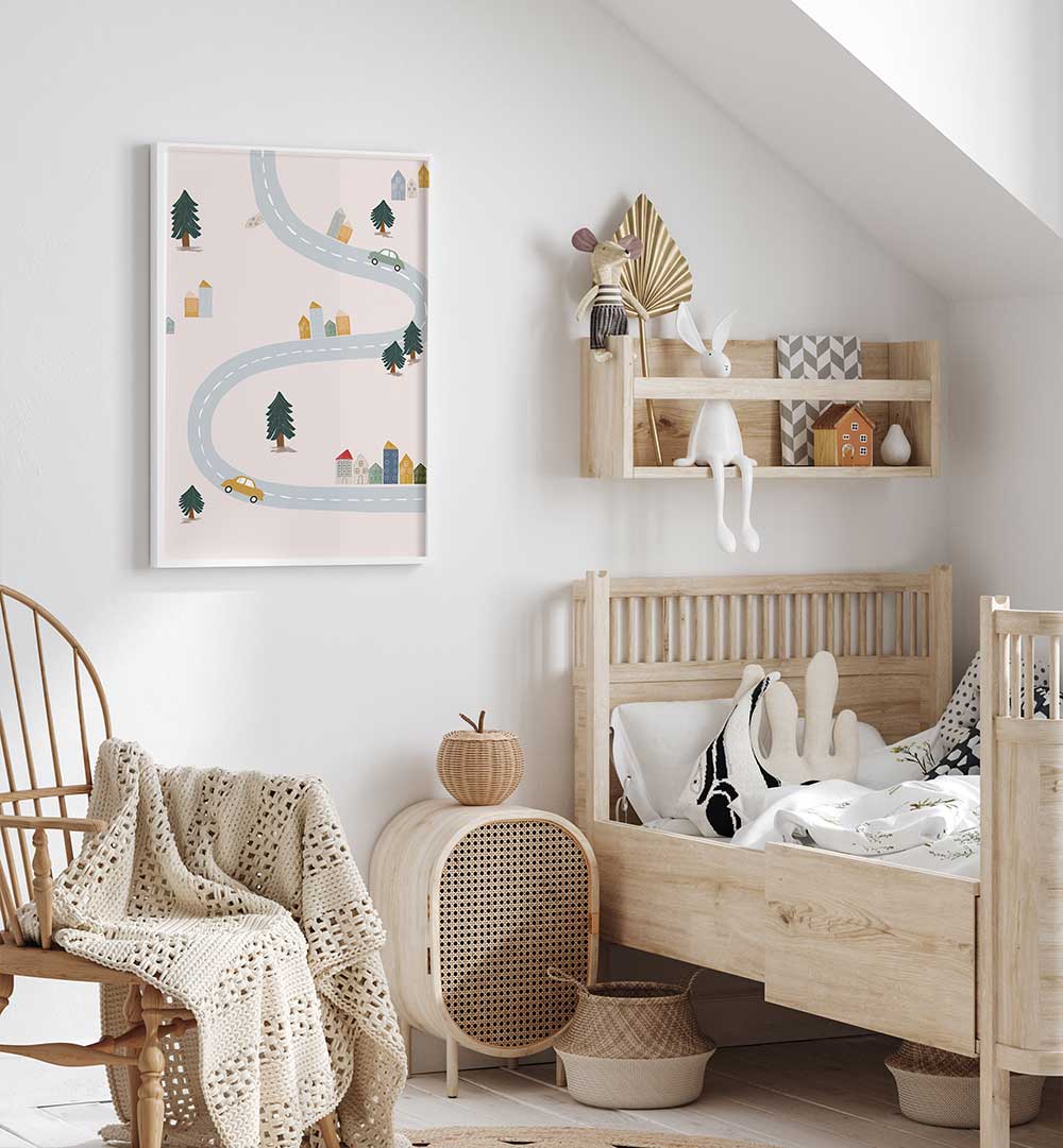 BLUE GREEN VILLAGE , KIDS ROOM PAINTINGS