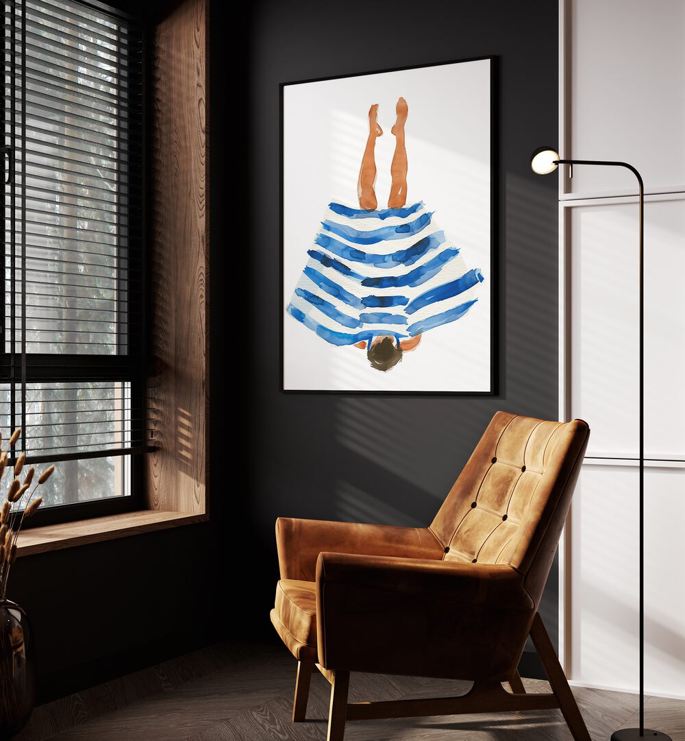 Stylish portrayal from BLUE RANGER, PORTRAITS & FIGURATIVE ILLUSTRATIONS collection, showcasing artistic creativity.
