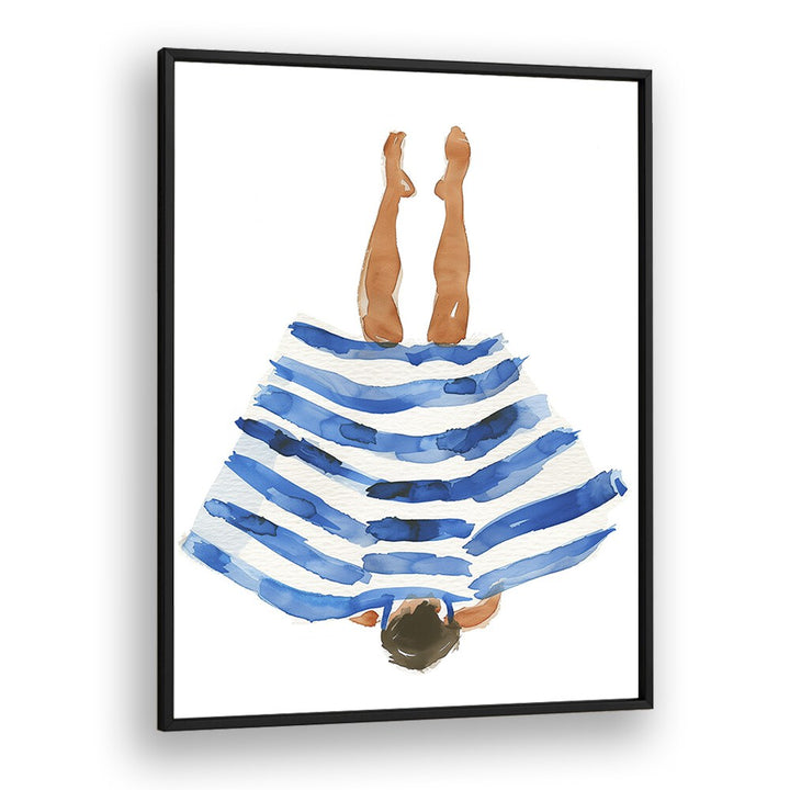 Capture the essence of creativity with BLUE RANGER, PORTRAITS & FIGURATIVE ILLUSTRATIONS in a stylish black frame.