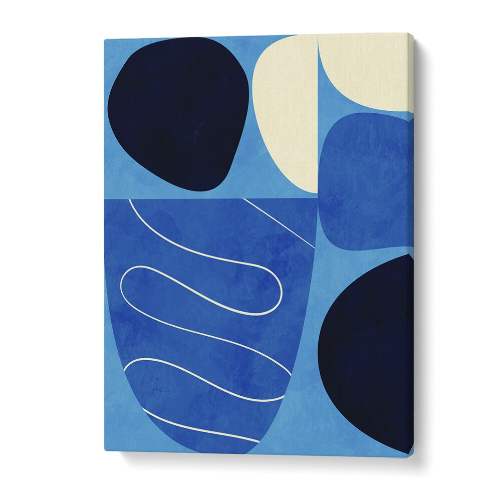 Blue Shapes Play I By Ana Rut Bre Abstract Art Abstract Wall Art in Gallery Wrap