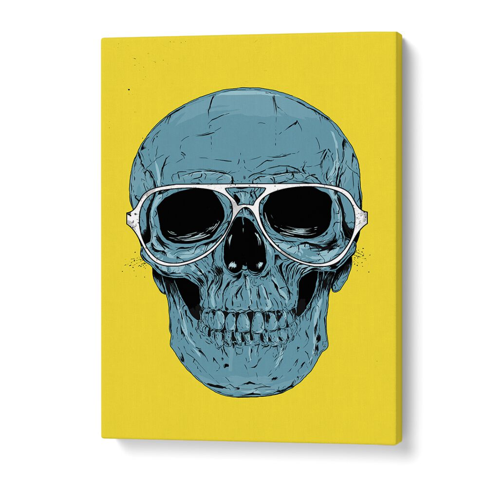 Blue Skull By Balazs Solti Art Prints in Gallery Wrap