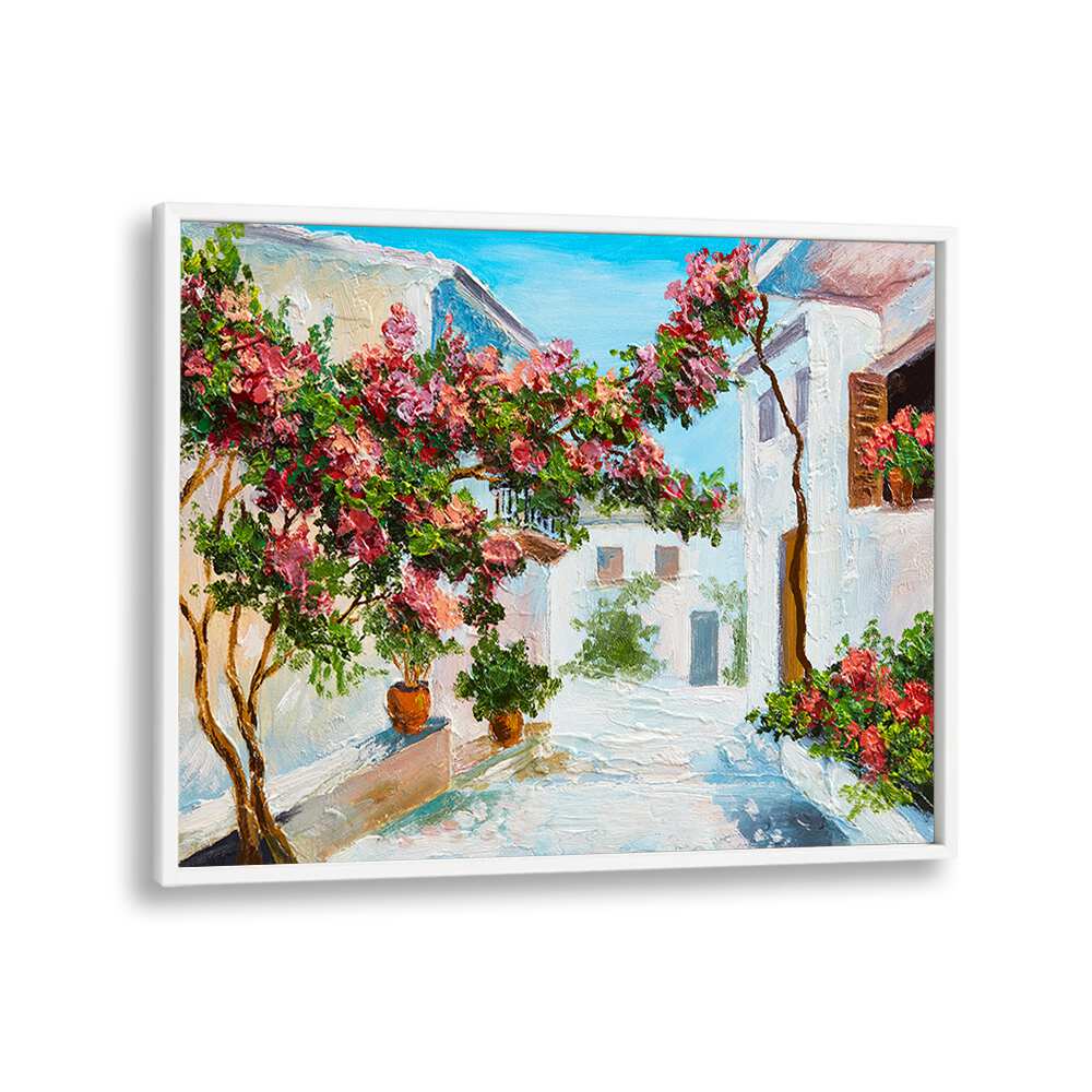 Blush Abode Vintage European Paintings in White Plain Frame