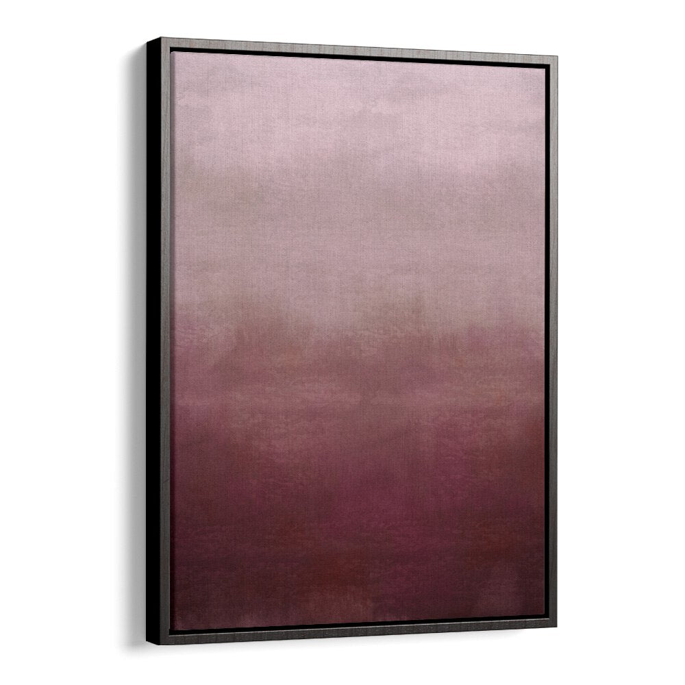 Blush Pink Abstract Abstract Art Abstract Paintings in Black Floater Frame