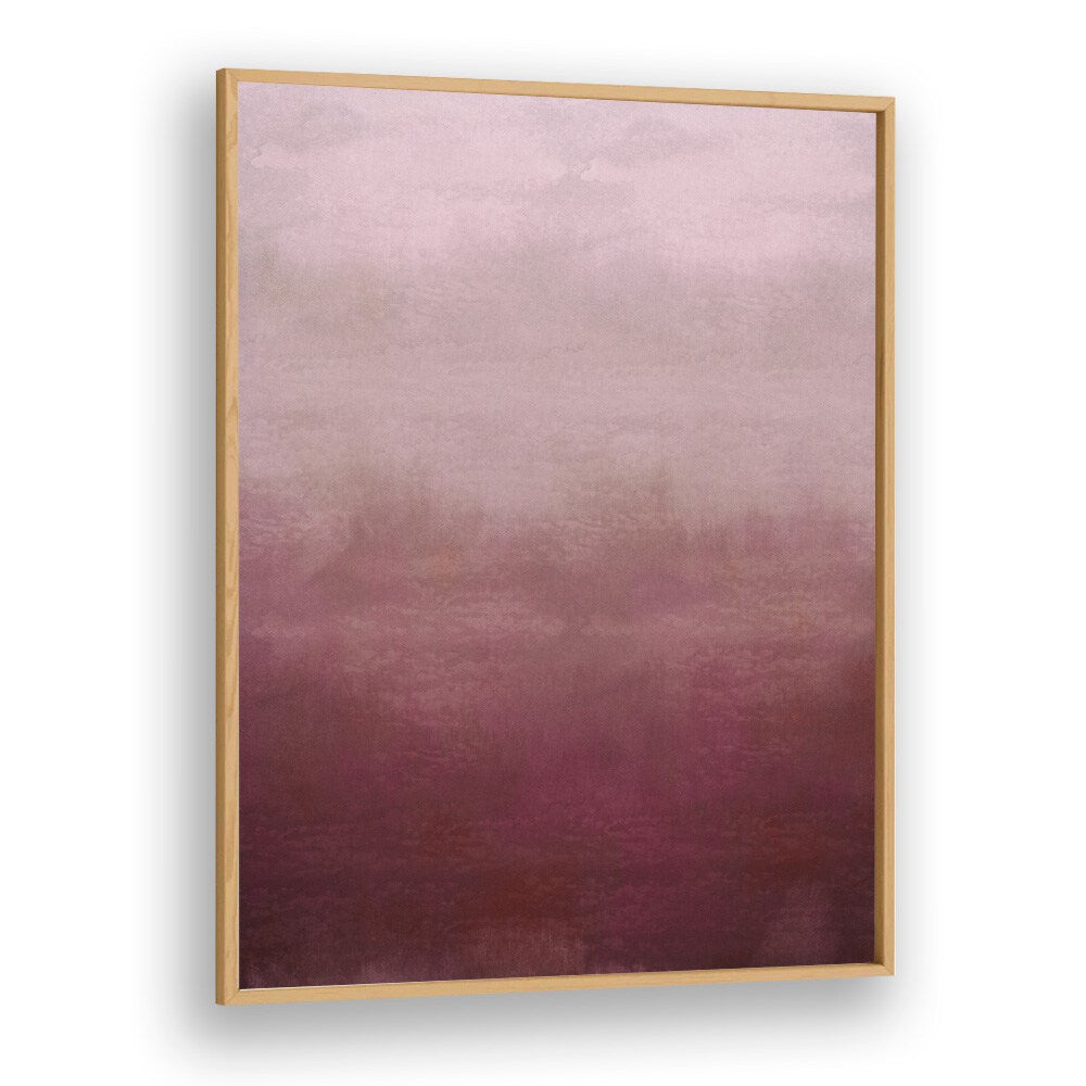 Blush Pink Abstract Abstract Art Abstract Paintings in Oak Wood Plain Frame