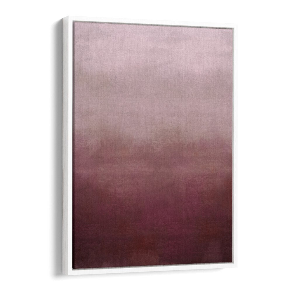 Blush Pink Abstract Abstract Art Abstract Paintings in White Floater Frame