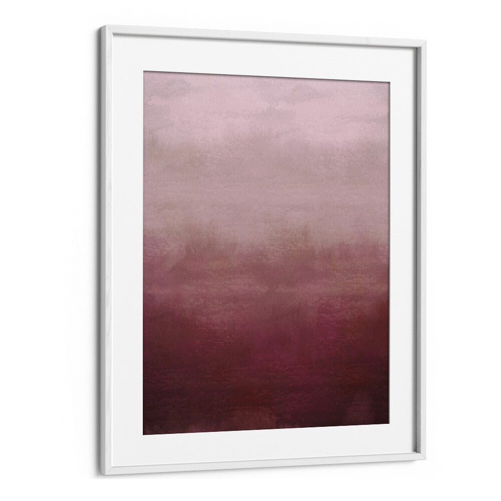 Blush Pink Abstract Abstract Art Abstract Paintings in White Frame With Mount