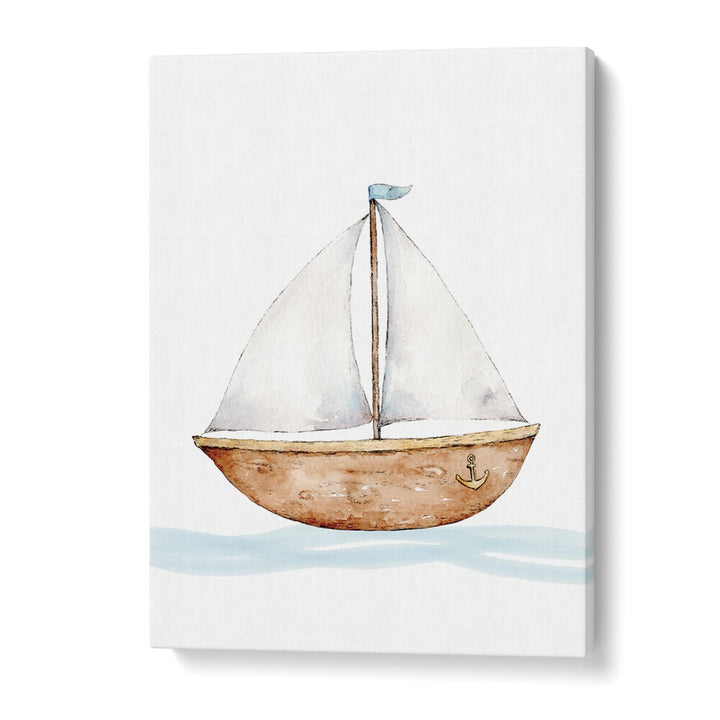 Boat-Nautical  Kids Paintings in Gallery Wrap