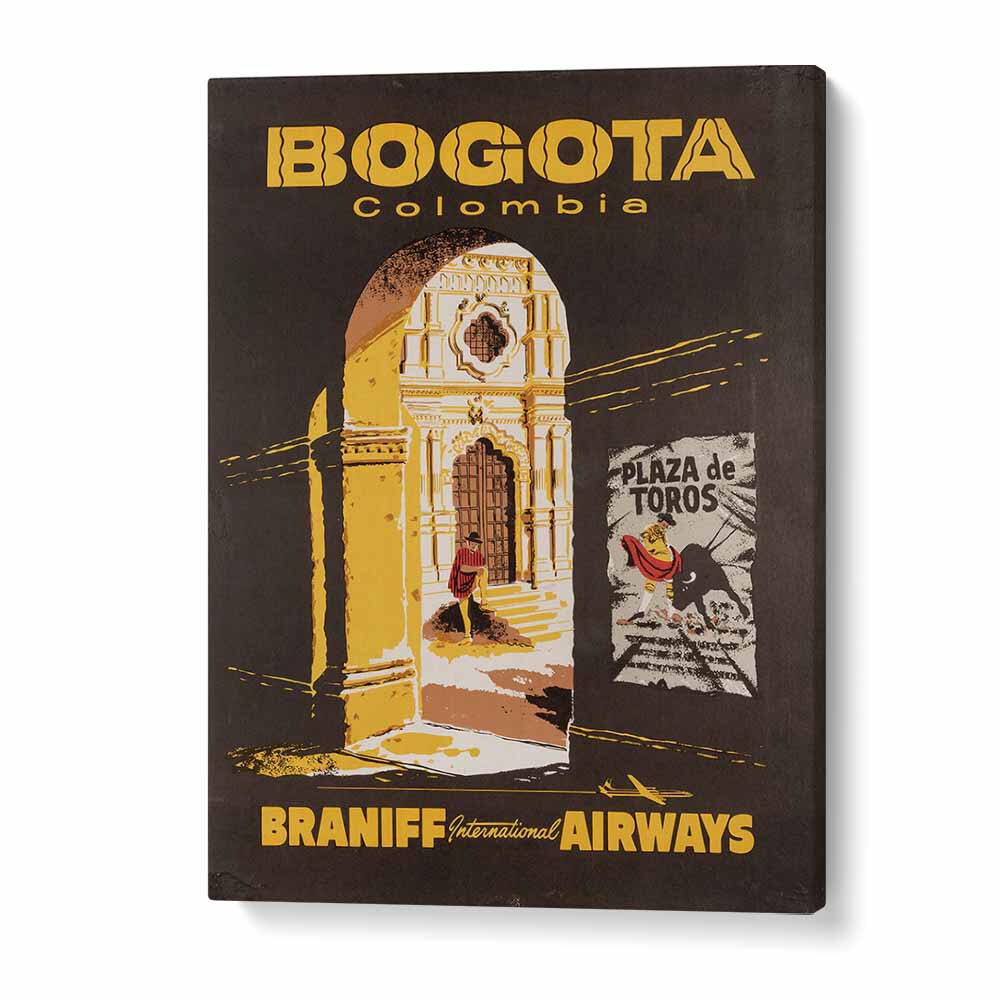 Bogota-Columbia  Retro Travel Posters in Gallery Wrap