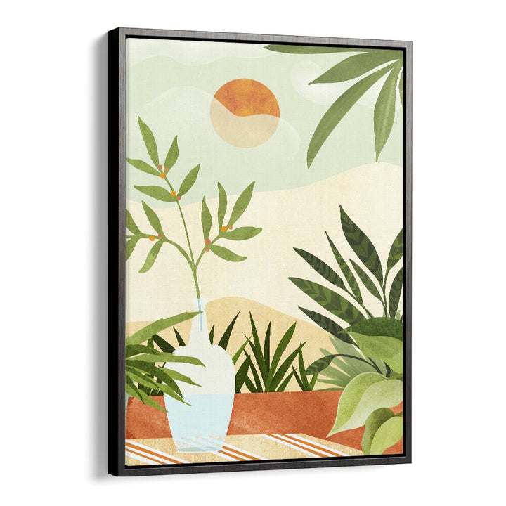 Bohemian Terrace by Kristian Gallagher Wall Art Prints in Black Floater Frame