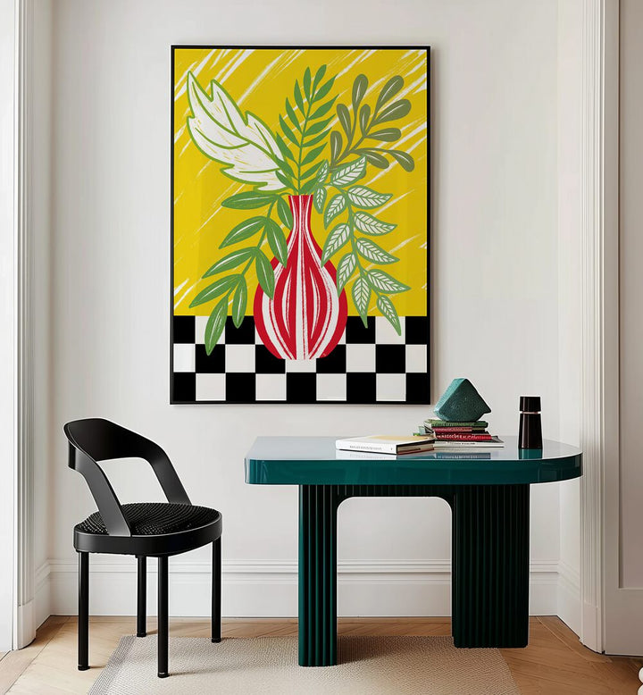 Bold Kitchen by Martina Botanical Art Prints placed on wall 