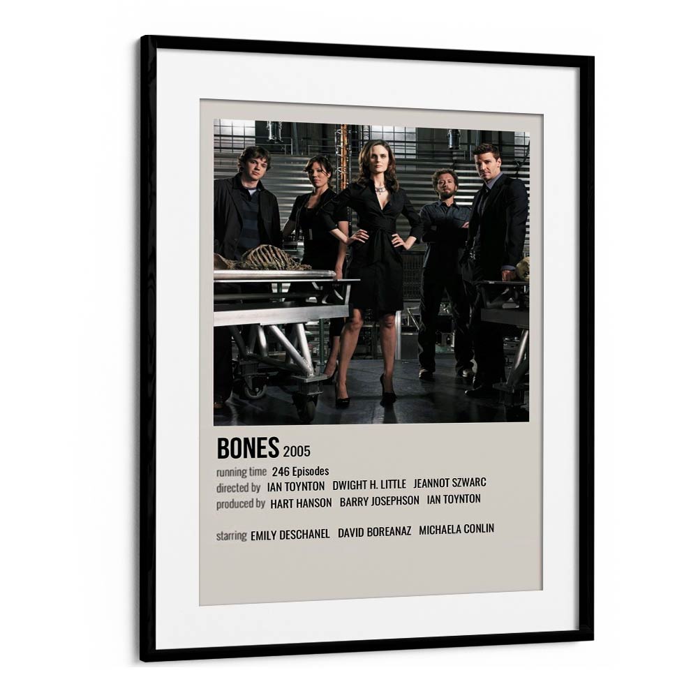 Bones 2005 Movie Posters in Black Frame With Mount