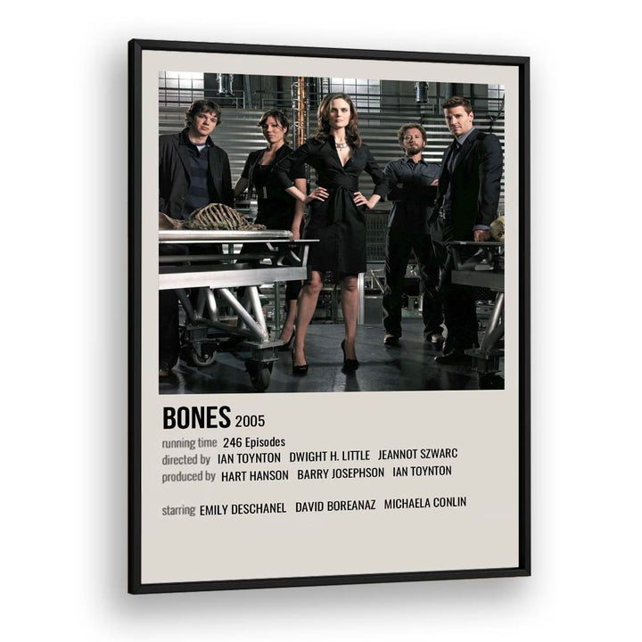 Bones 2005 Movie Posters in Black Plain Frame