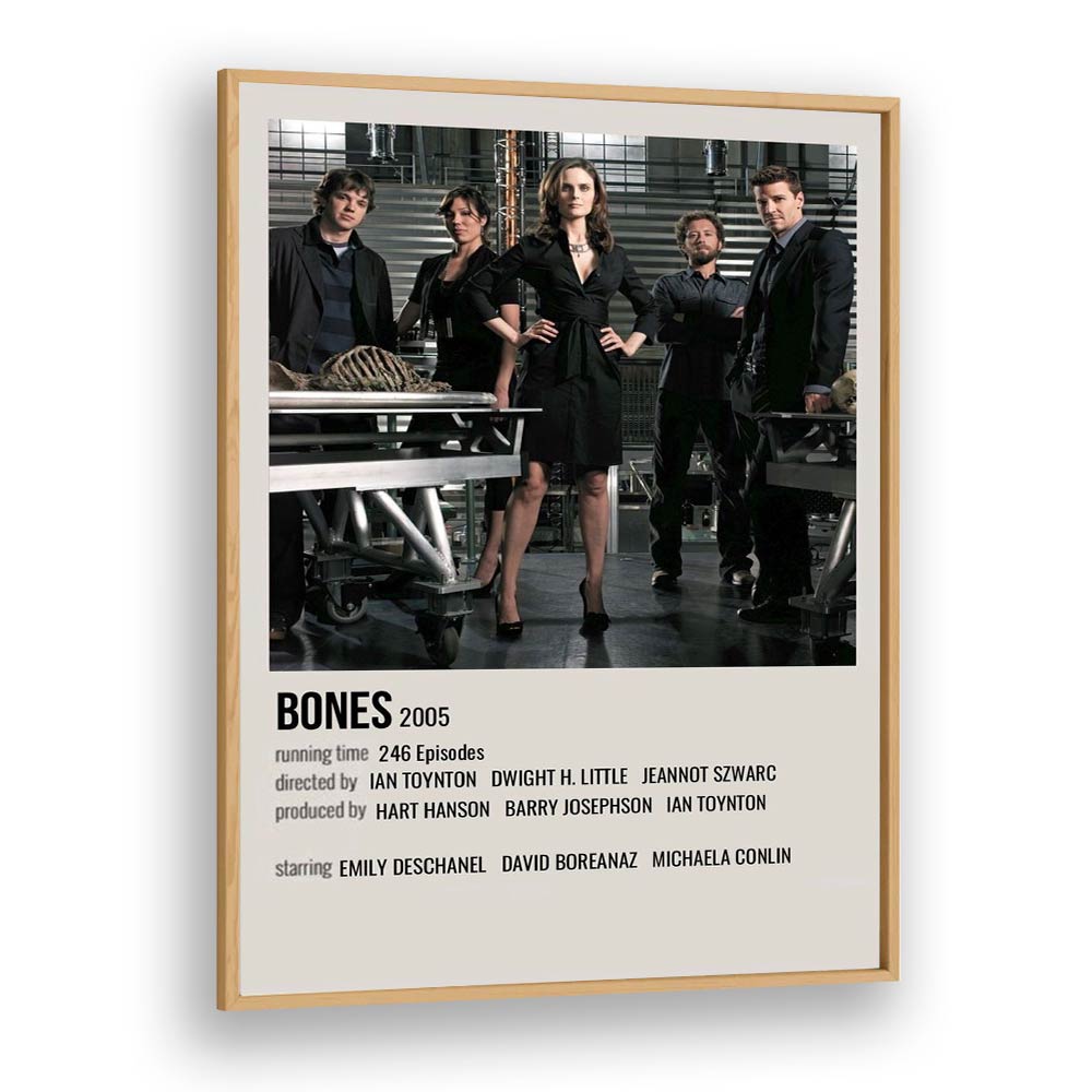 Bones 2005 Movie Posters in Oak Wood Plain Frame