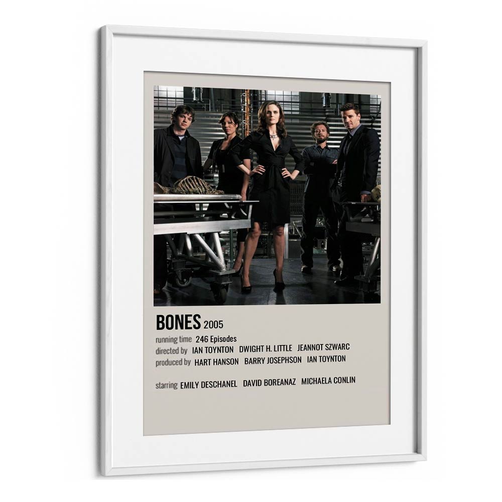 Bones 2005 Movie Posters in White Frame With Mount