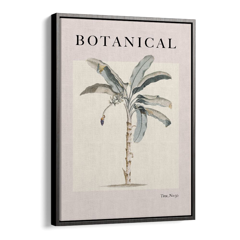 Botanical Palm By Grace Digital Art Co Beach Prints in Black Floater Frame