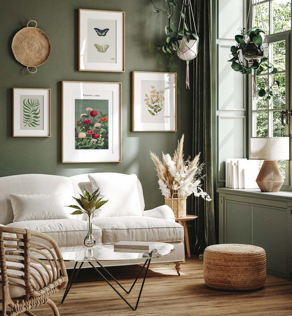 Enhance your decor with the BOTANICAL X GALLERY WALL featuring framed art prints for stylish gallery walls.