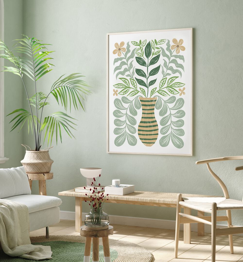 Bouquet by Martina Botanical Art Prints placed on wall 