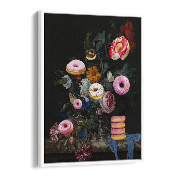 Bouquet of Donuts by the Art Concept Altered Art Prints in White Floater Frame