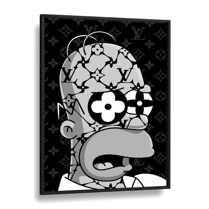 Brand Simpson X LV Comic Wall Art Comic Posters in Black Plain Frame