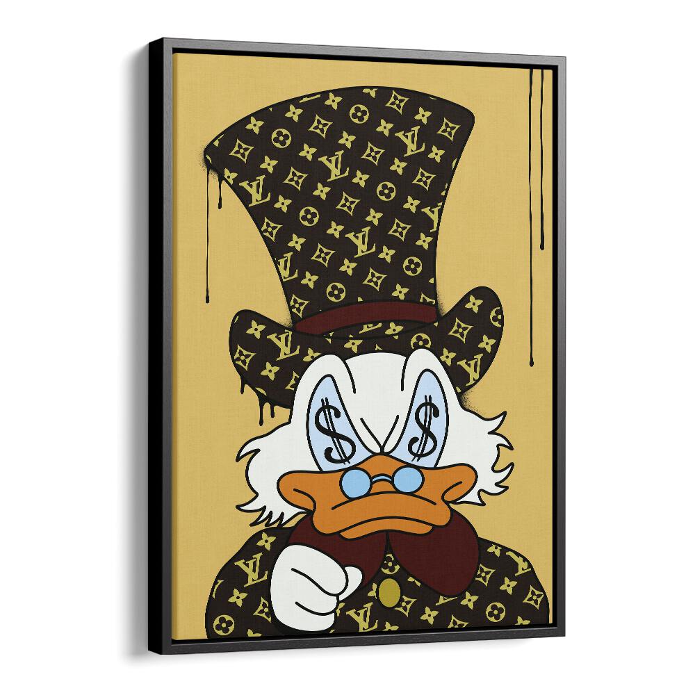 Brand X Donald Comic Wall Art Comic Posters in Black Floater Frame