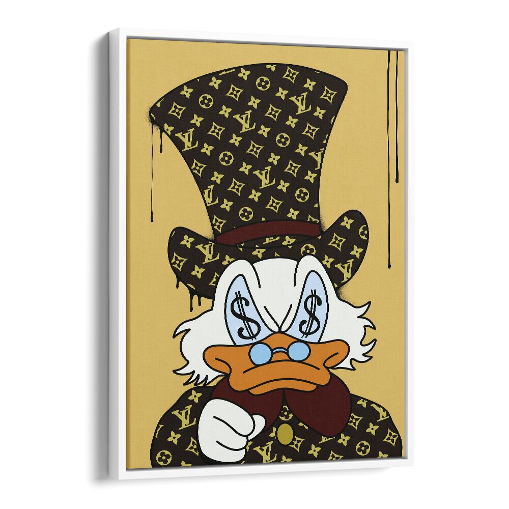 Brand X Donald Comic Wall Art Comic Posters in White Floater Frame