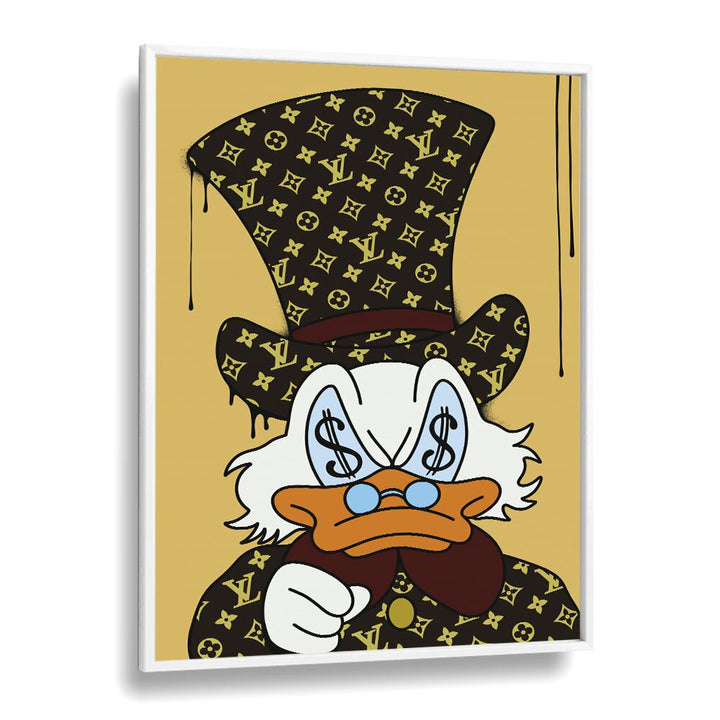 Brand X Donald Comic Wall Art Comic Posters in White Plain Frame