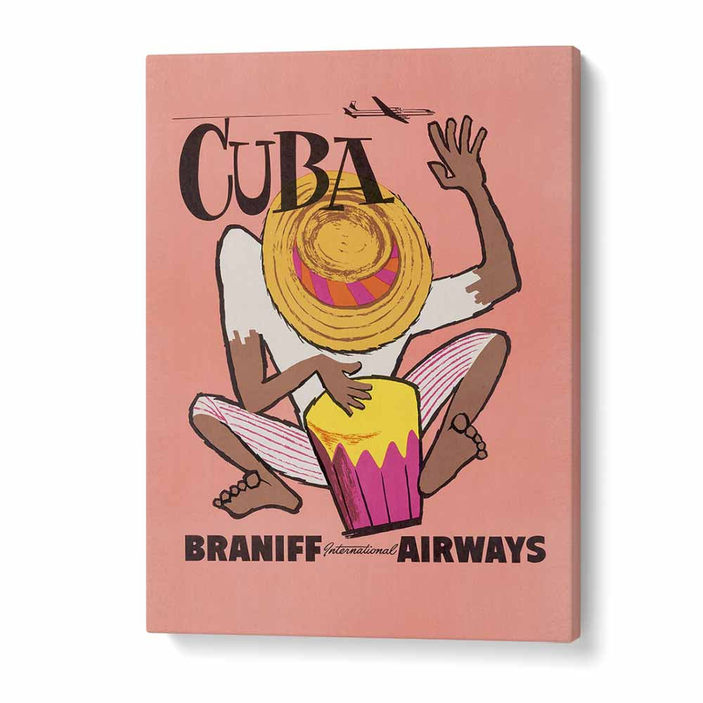 Braniff Airways-cuba  Retro Travel Posters in Gallery Wrap