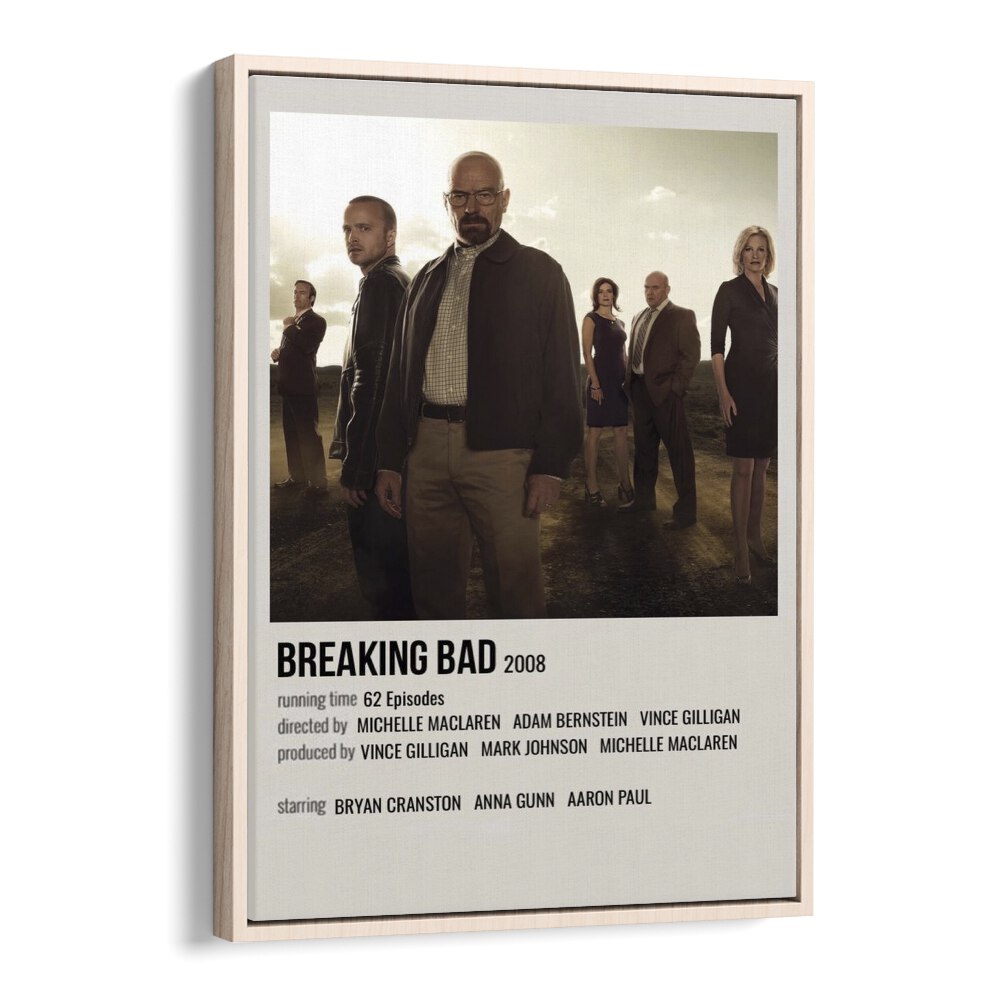 Breaking Bad Movie Posters in Oak Wood Floater Frame