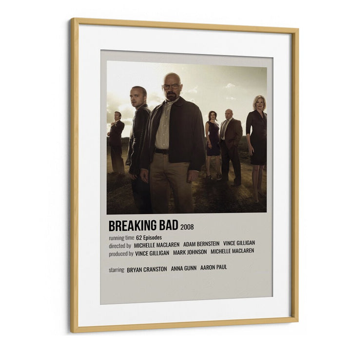 Breaking Bad Movie Posters in Oak Wood Frame With Mount