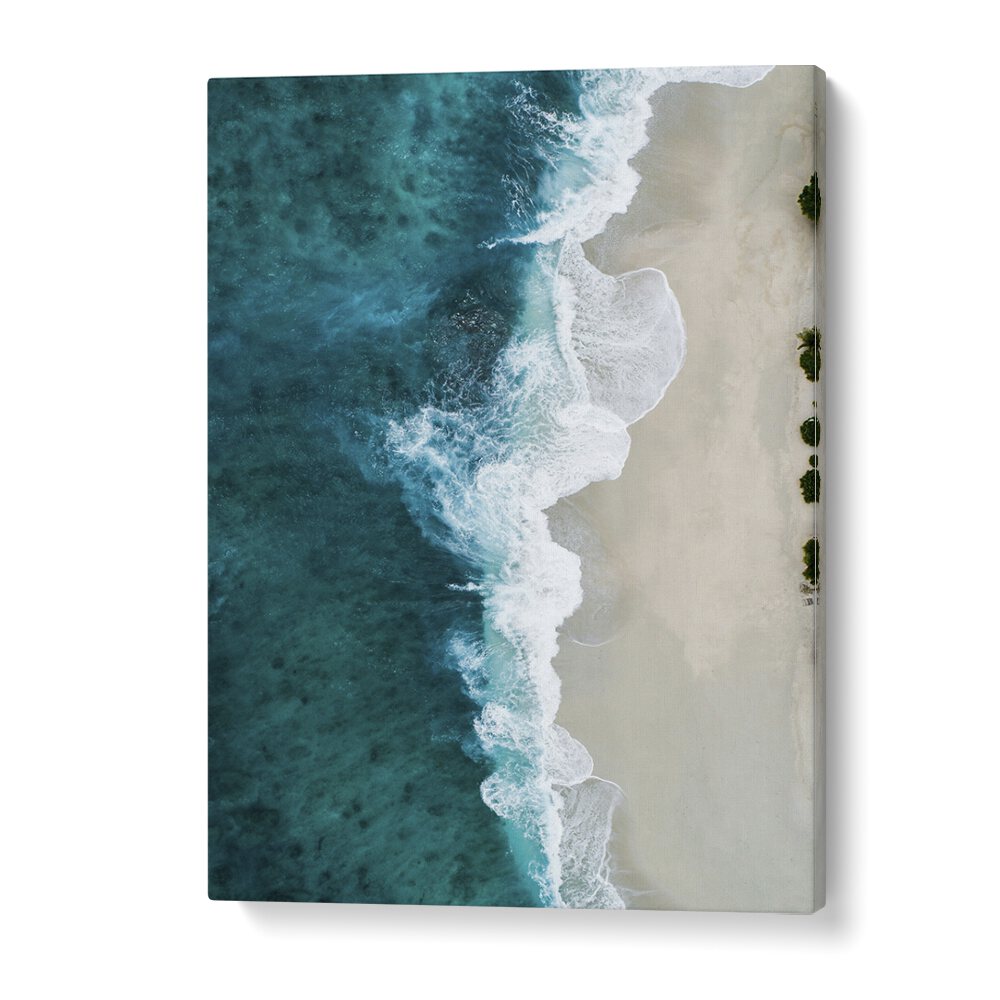 Bridal Veil Waves Beach Prints Coastal Wall Art in Gallery Wrap