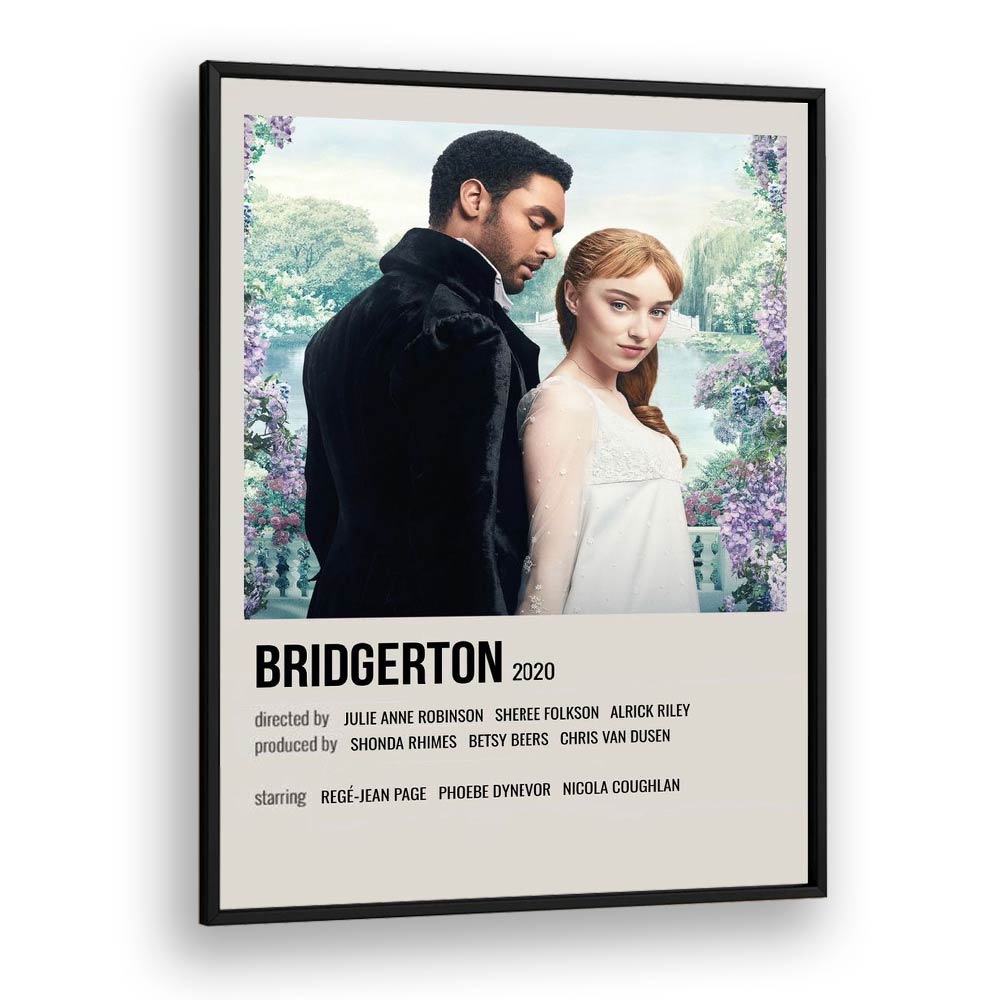 Bridgerton 2020 Movie Posters in Black Plain Frame