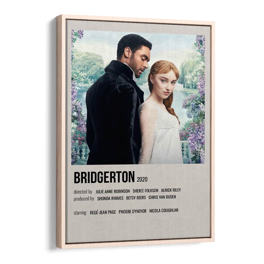 Bridgerton 2020 Movie Posters in Oak Wood Floater Frame