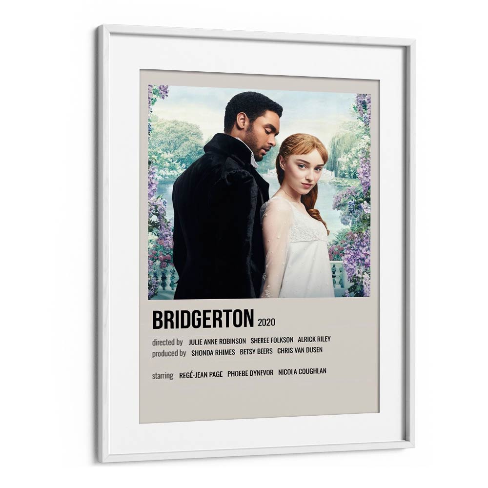 Bridgerton 2020 Movie Posters in White Frame With Mount