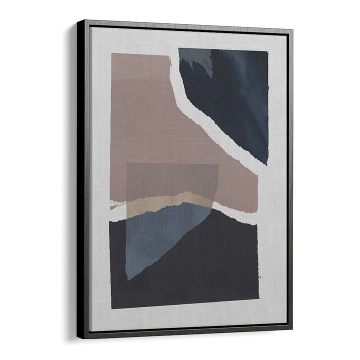 Broken Pieces By Mareike By Mareike Bohmer Abstract Art Abstract Paintings in Black Floater Frame