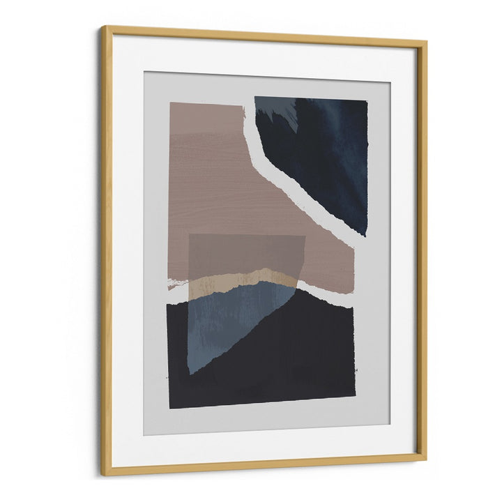 Broken Pieces By Mareike By Mareike Bohmer Abstract Art Abstract Paintings in Oak Wood Frame With Mount