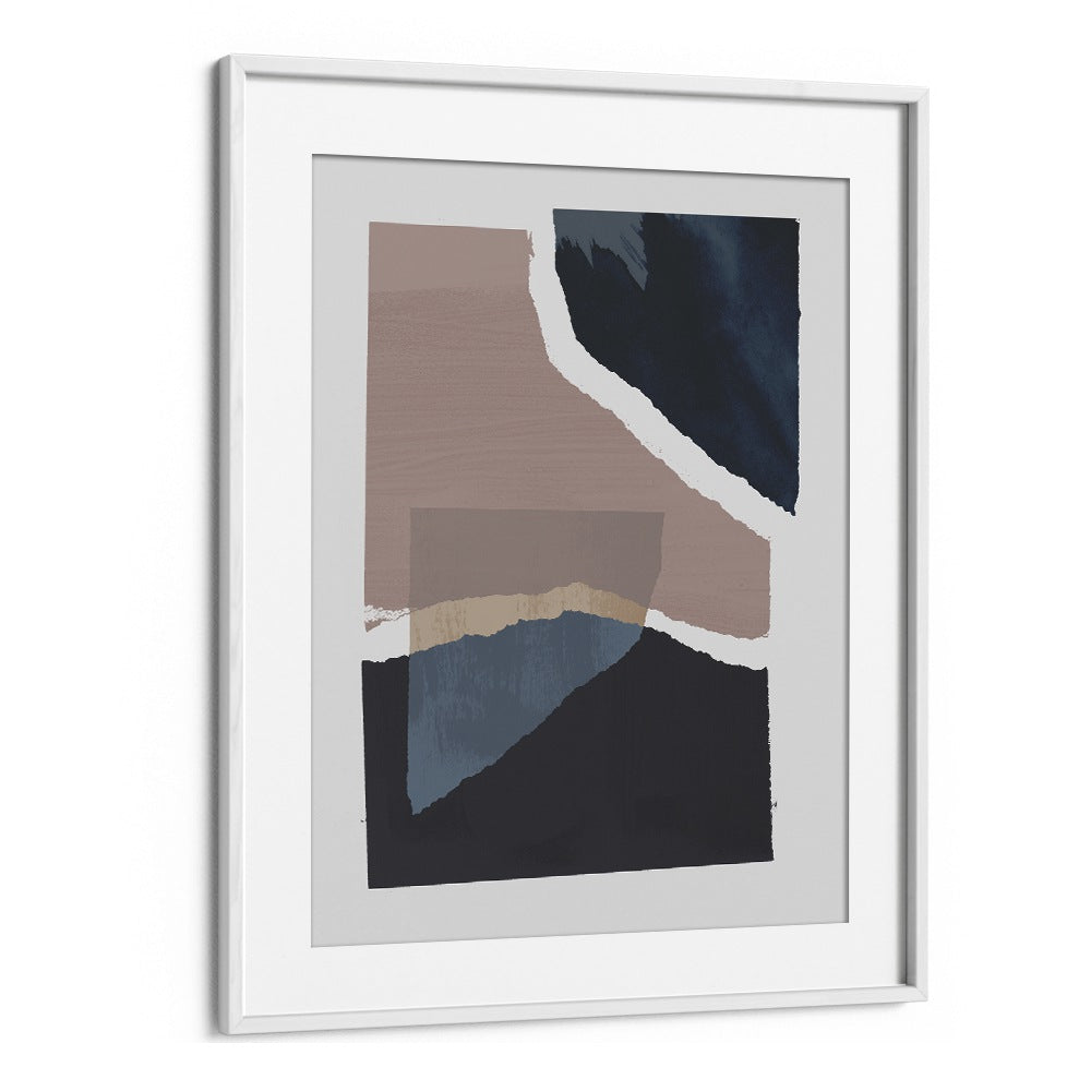 Broken Pieces By Mareike By Mareike Bohmer Abstract Art Abstract Paintings in White Frame With Mount