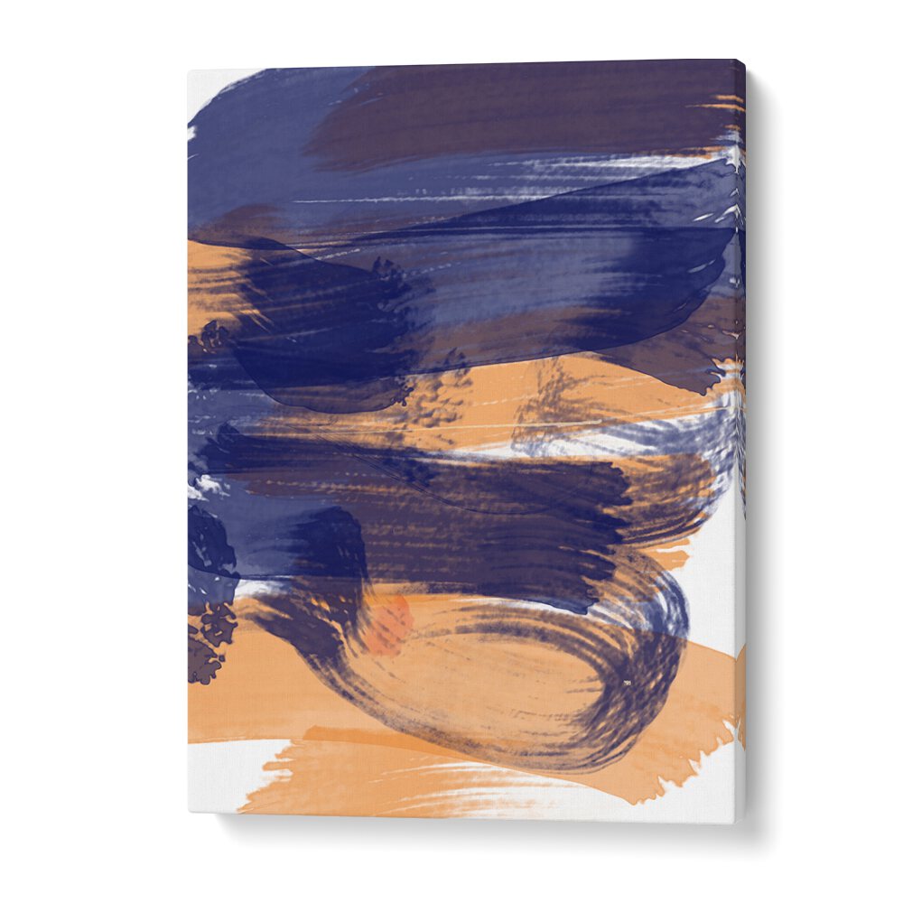 Brushed Sapphire Sunset by Nilesh Kulkarni Abstract Paintings in Gallery Wrap