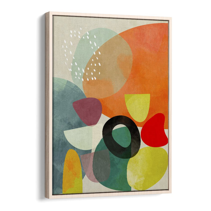 Buntes 2020 Kopie I By Ana Rut Bre Abstract Art Abstract Wall Art in Oak Wood Floater Frame