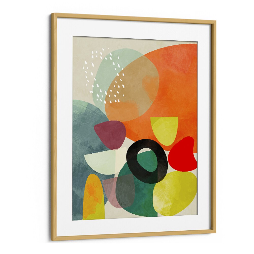 Buntes 2020 Kopie I By Ana Rut Bre Abstract Art Abstract Wall Art in Oak Wood Frame With Mount