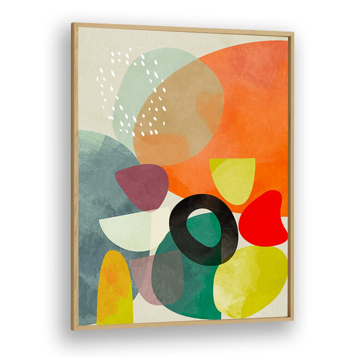 Buntes 2020 Kopie I By Ana Rut Bre Abstract Art Abstract Wall Art in Oak Wood Plain Frame