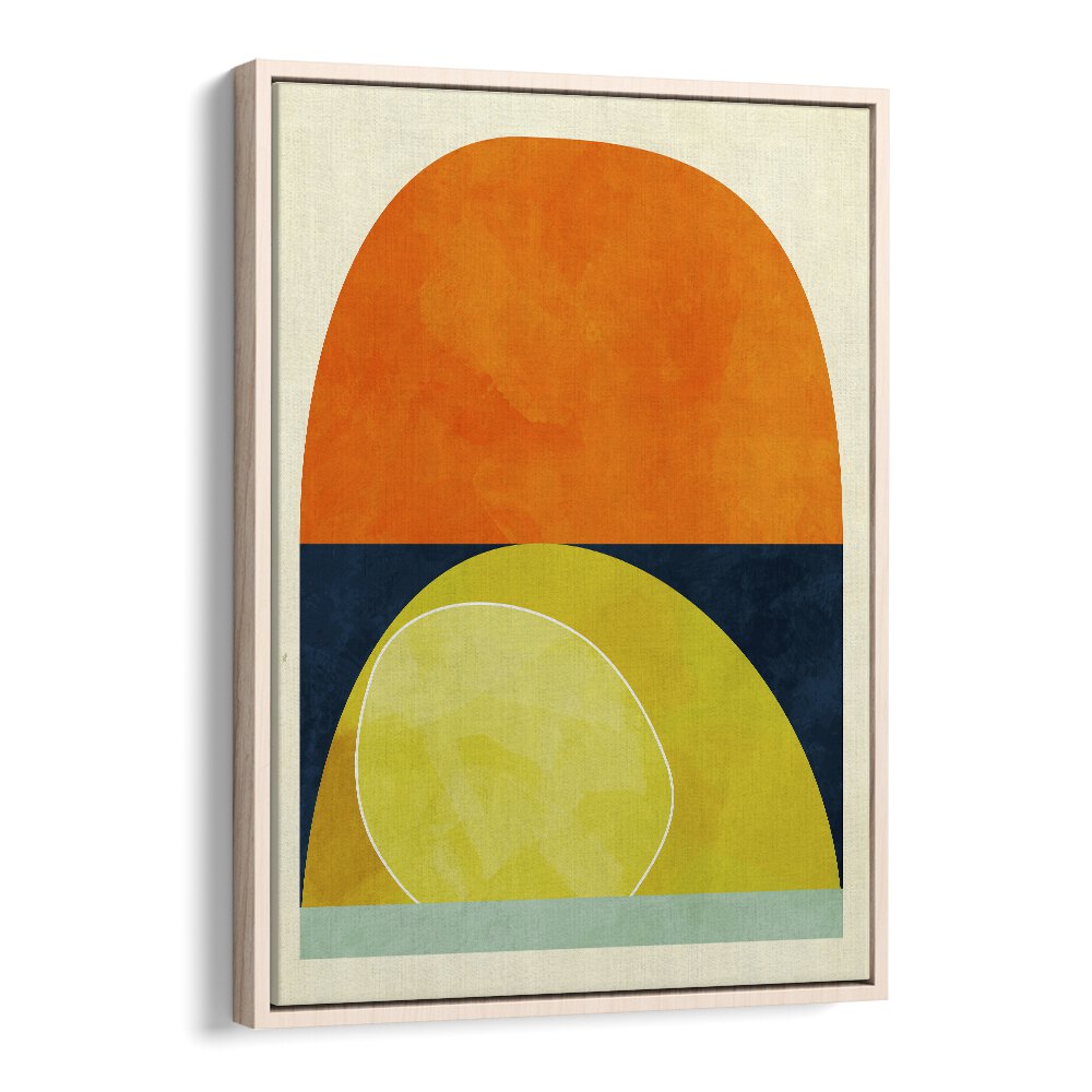 Buntes 2020 Kopie Ii By Ana Rut Bre Abstract Art Abstract Wall Art in Oak Wood Floater Frame