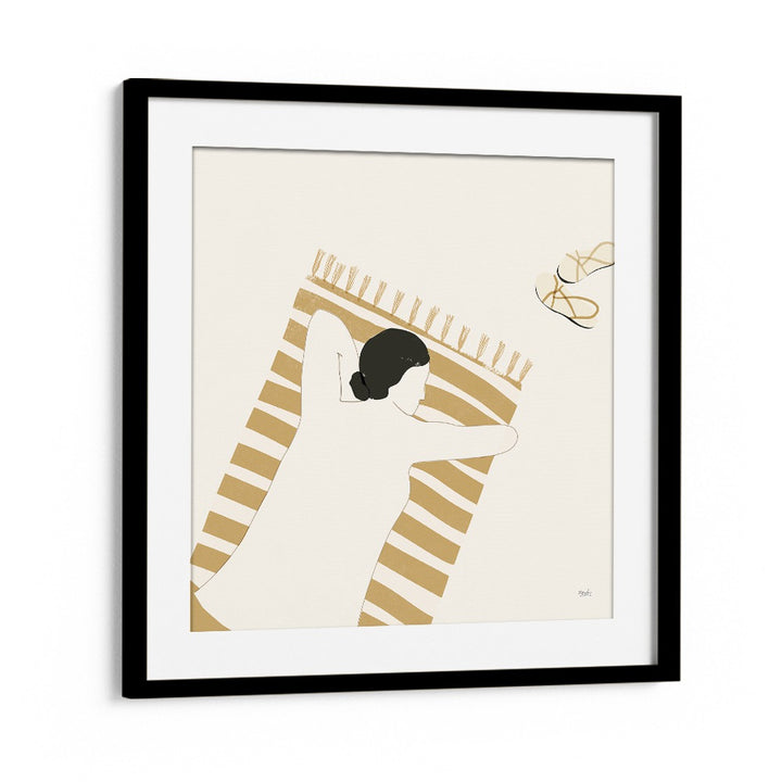 Burning Thoughts By Andi Bell Beach Prints in Black Frame With Mount