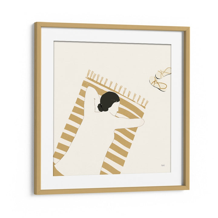 Burning Thoughts By Andi Bell Beach Prints in Oak Wood Frame With Mount