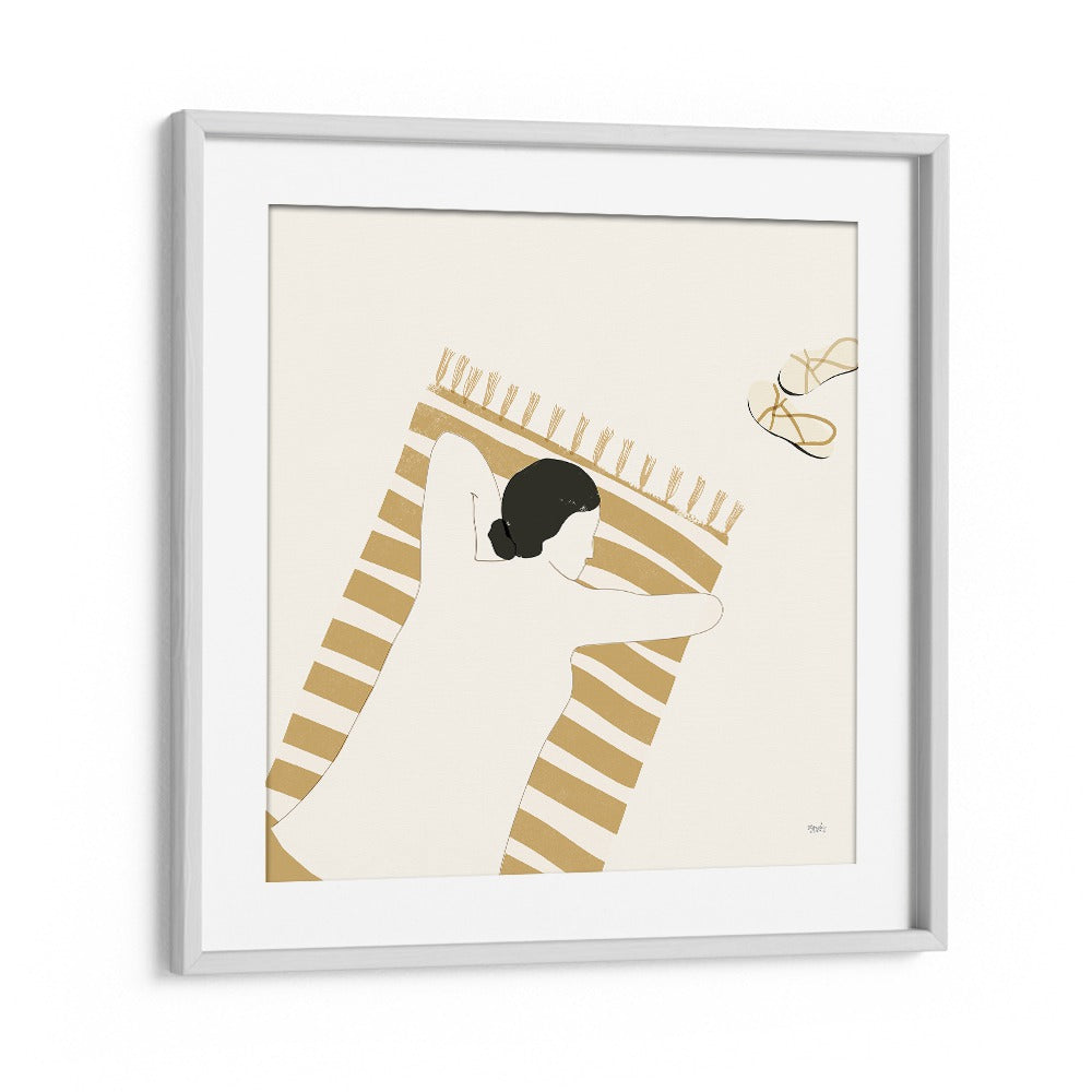 Burning Thoughts By Andi Bell Beach Prints in White Frame With Mount